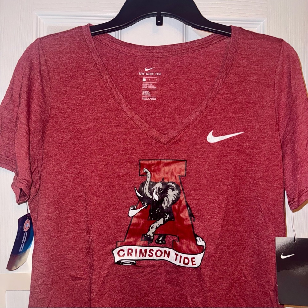 Nike Classic Crimson V-Neck T-Shirt